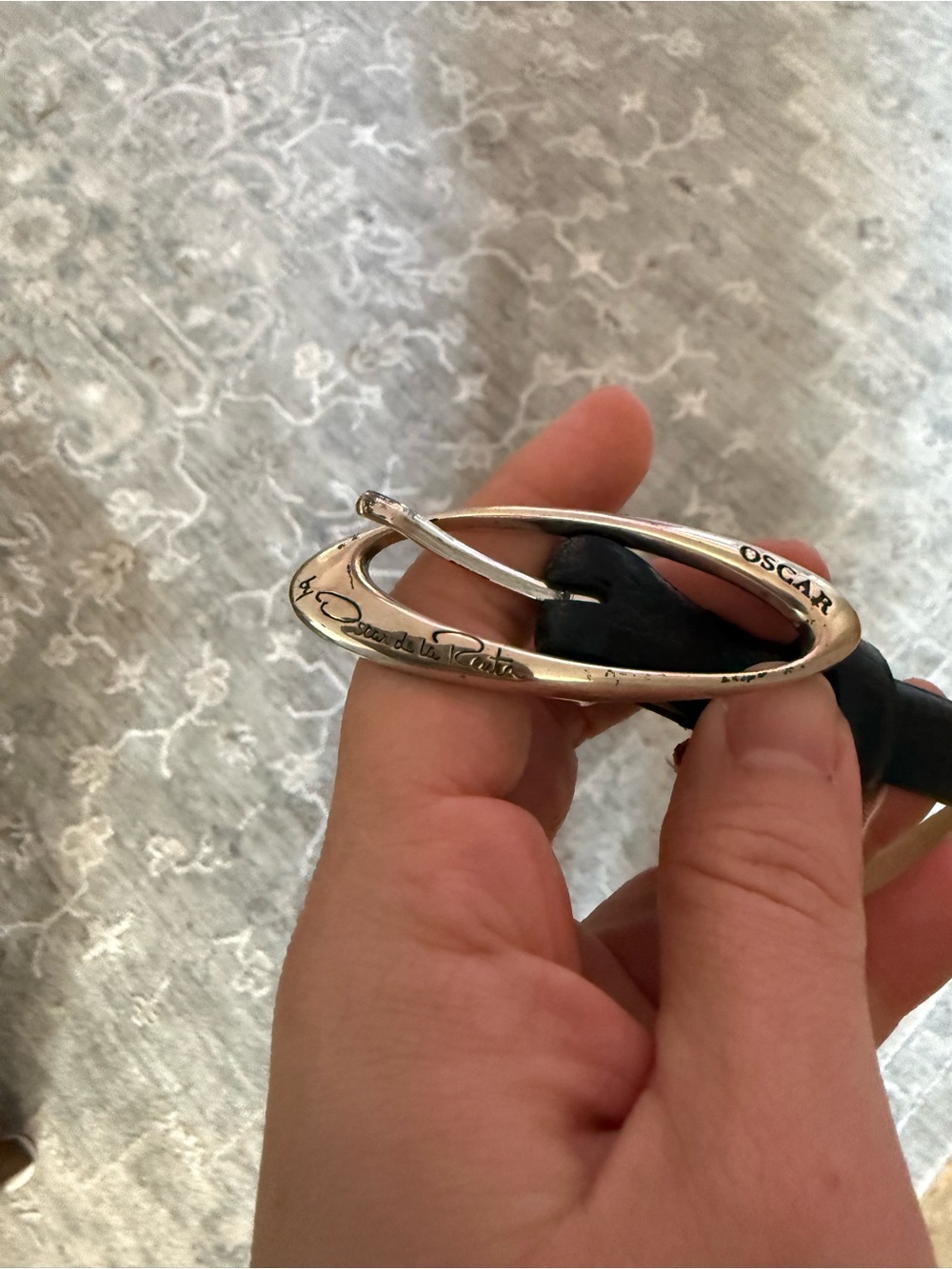 Oscar de la Renta black Belt medium